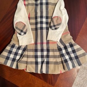 Burberry two piece dress for baby